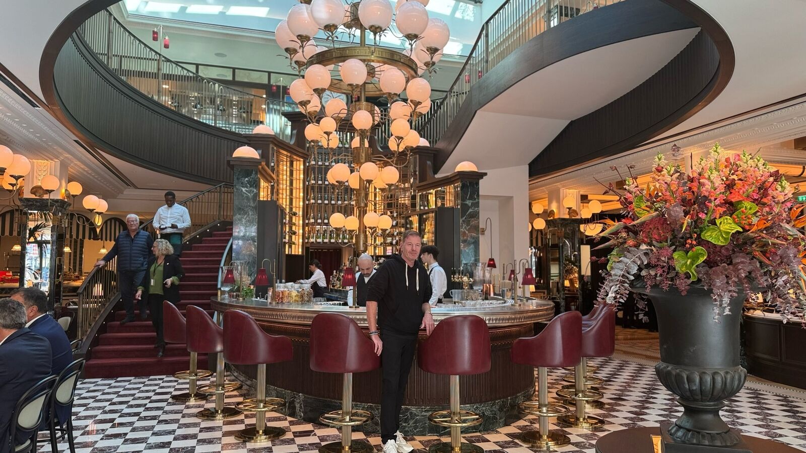 Exclusieve, elegante gastronomische omgeving